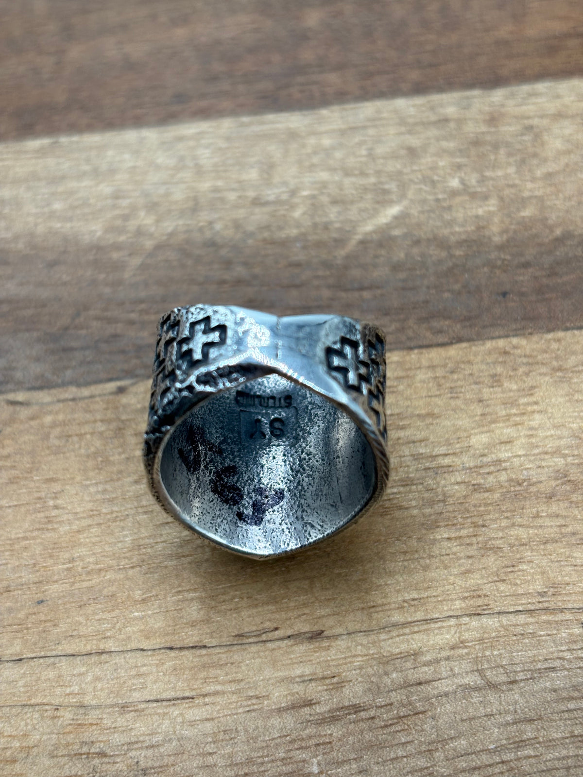 Turquoise #926-6 Ring Size 8.25 by Stanford Yazzie, Navajo