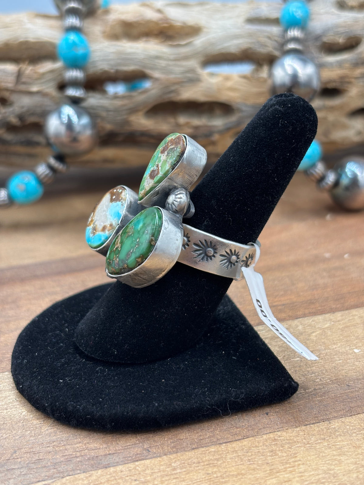 Sonoran Gold #926-7 Adjustable Three Stone Ring