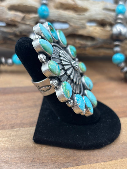 Sonoran Gold #926-11 Adjustable Ring by Tom Lewis, Navajo