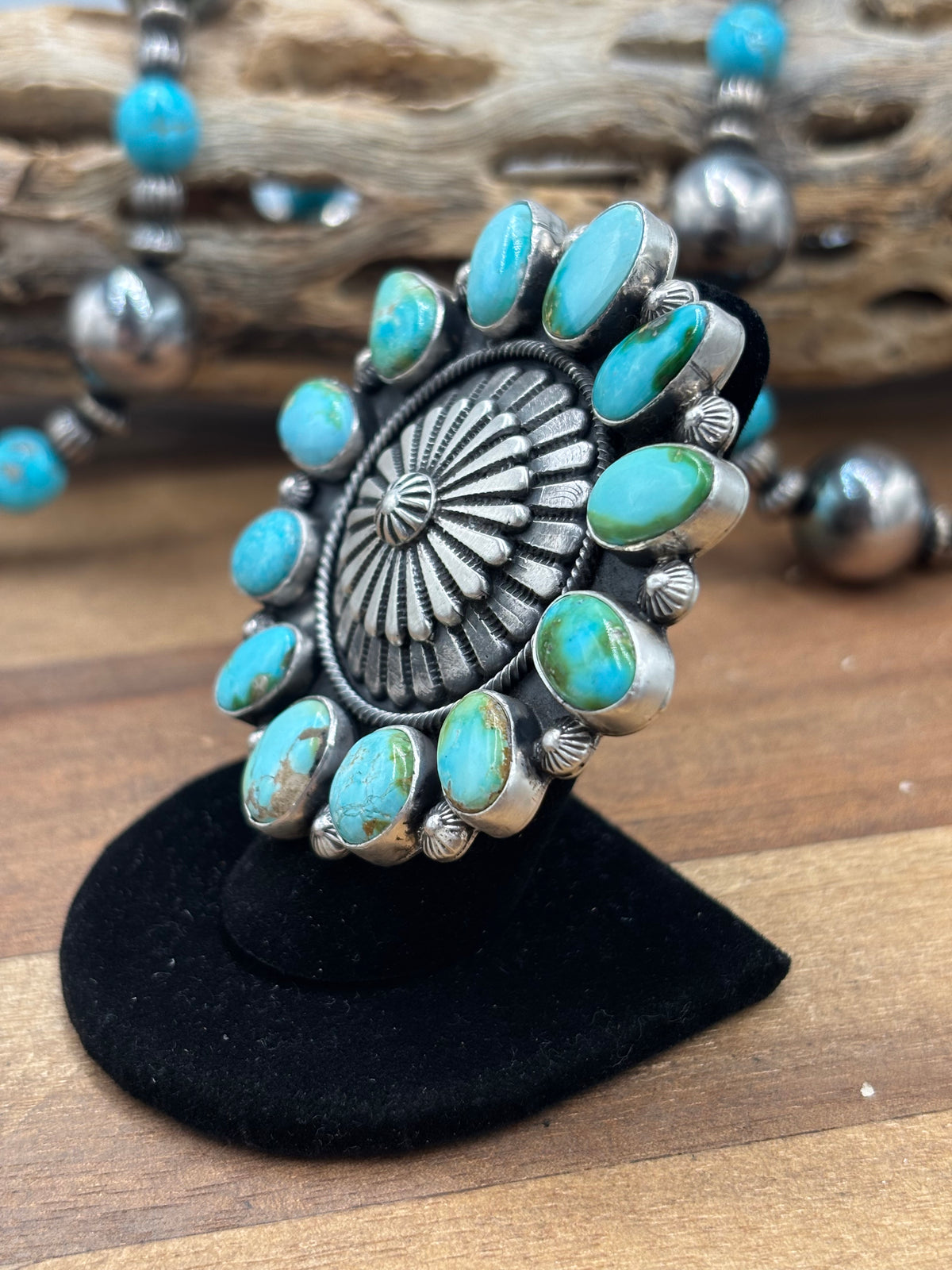 Sonoran Gold #926-11 Adjustable Ring by Tom Lewis, Navajo