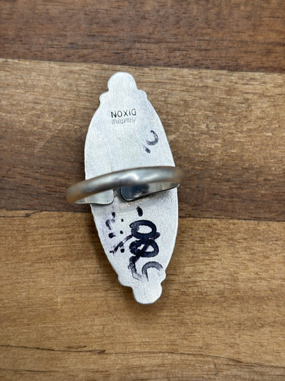 White Buffalo #927-4 Adjustable Ring by Judith Dixon, Navajo