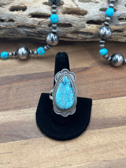Turquoise #927-5 Adjustable Ring by Boyd Ashley, Navajo