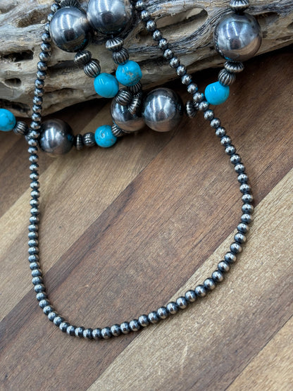 14" 4mm #917-7 Sterling Silver Pearl Necklace
