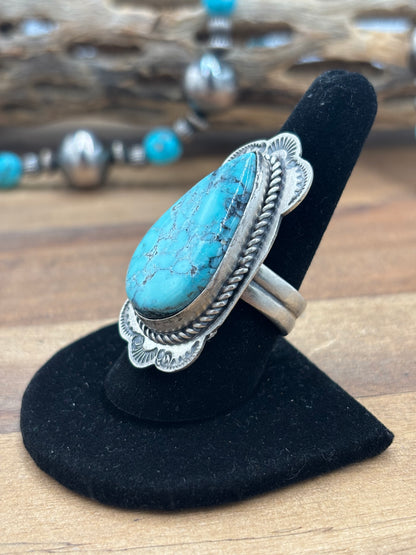Turquoise #927-5 Adjustable Ring by Boyd Ashley, Navajo