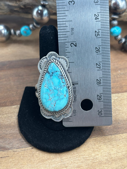 Turquoise #927-5 Adjustable Ring by Boyd Ashley, Navajo