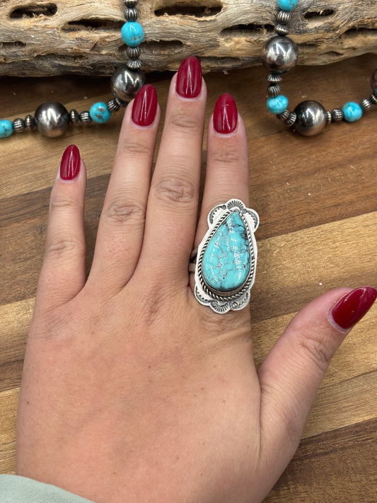 Turquoise #927-5 Adjustable Ring by Boyd Ashley, Navajo
