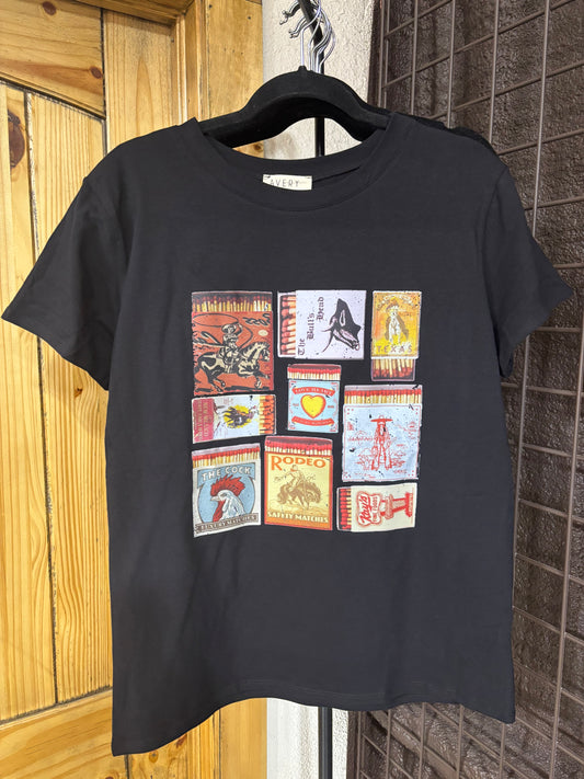 Rodeo Matchbook Graphic Tee Shirt