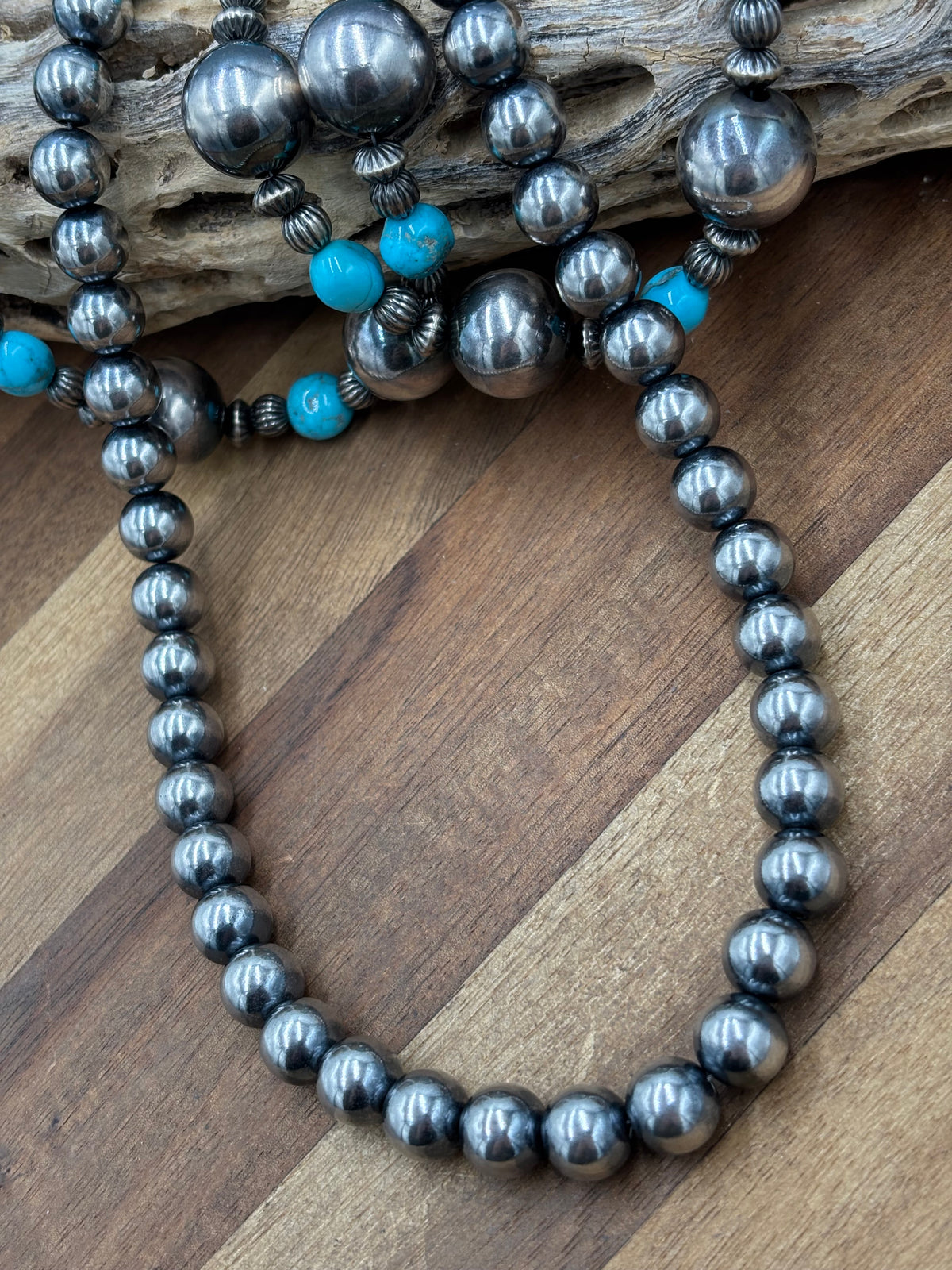 18” 10mm #917-2 Sterling Silver Pearl Necklace