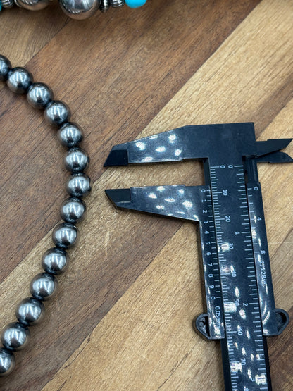 18” 10mm #917-2 Sterling Silver Pearl Necklace