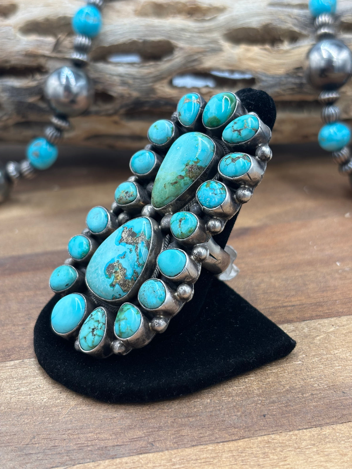 Sonoran #930-1 Turquoise Ring Size 10.5 by Sheila, Navajo