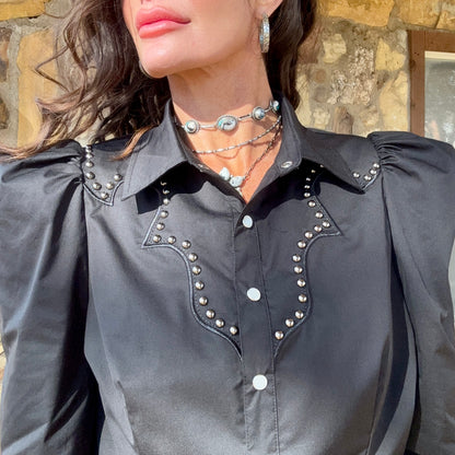 Midnight Maverick Pearl Snap