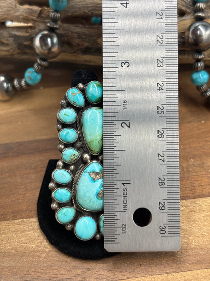 Sonoran #930-1 Turquoise Ring Size 10.5 by Sheila, Navajo