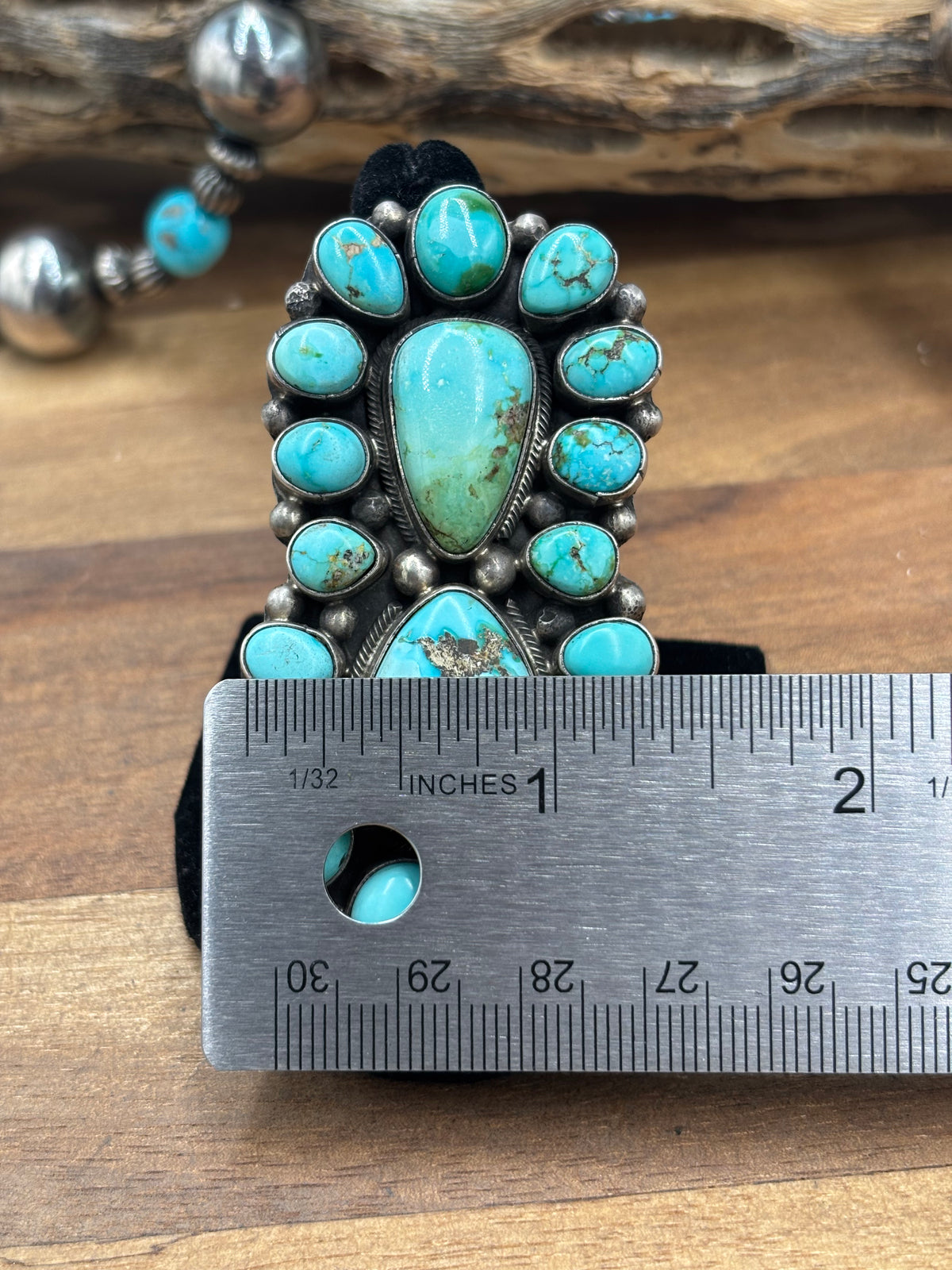 Sonoran #930-1 Turquoise Ring Size 10.5 by Sheila, Navajo