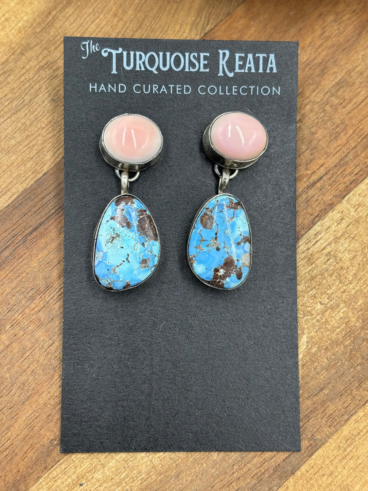 Pink Conch & Golden Hills #917-9 Earrings