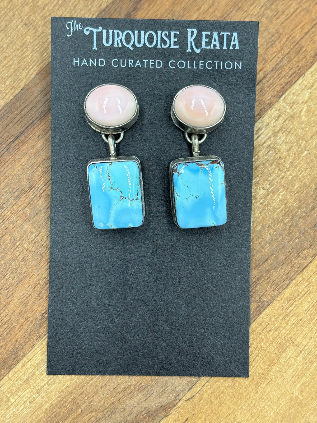 Pink Conch & Golden Hills #917-10 Earrings
