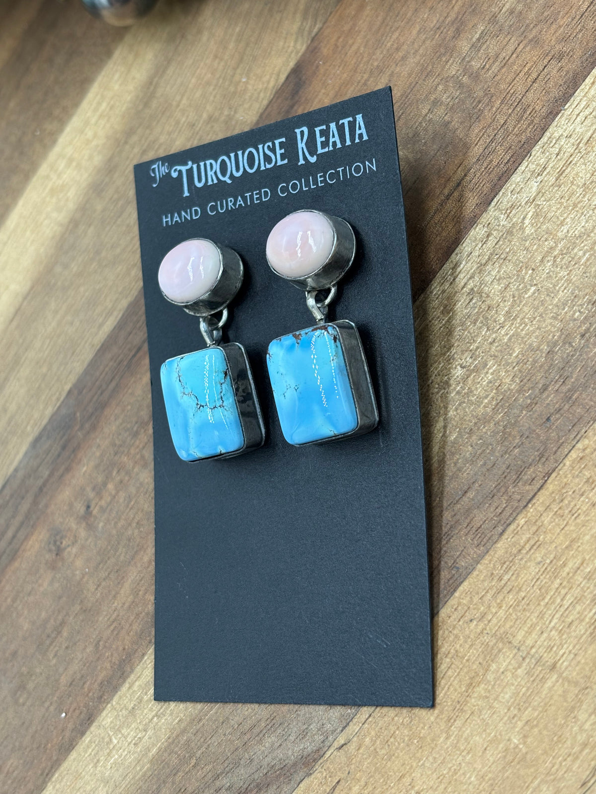 Pink Conch & Golden Hills #917-10 Earrings