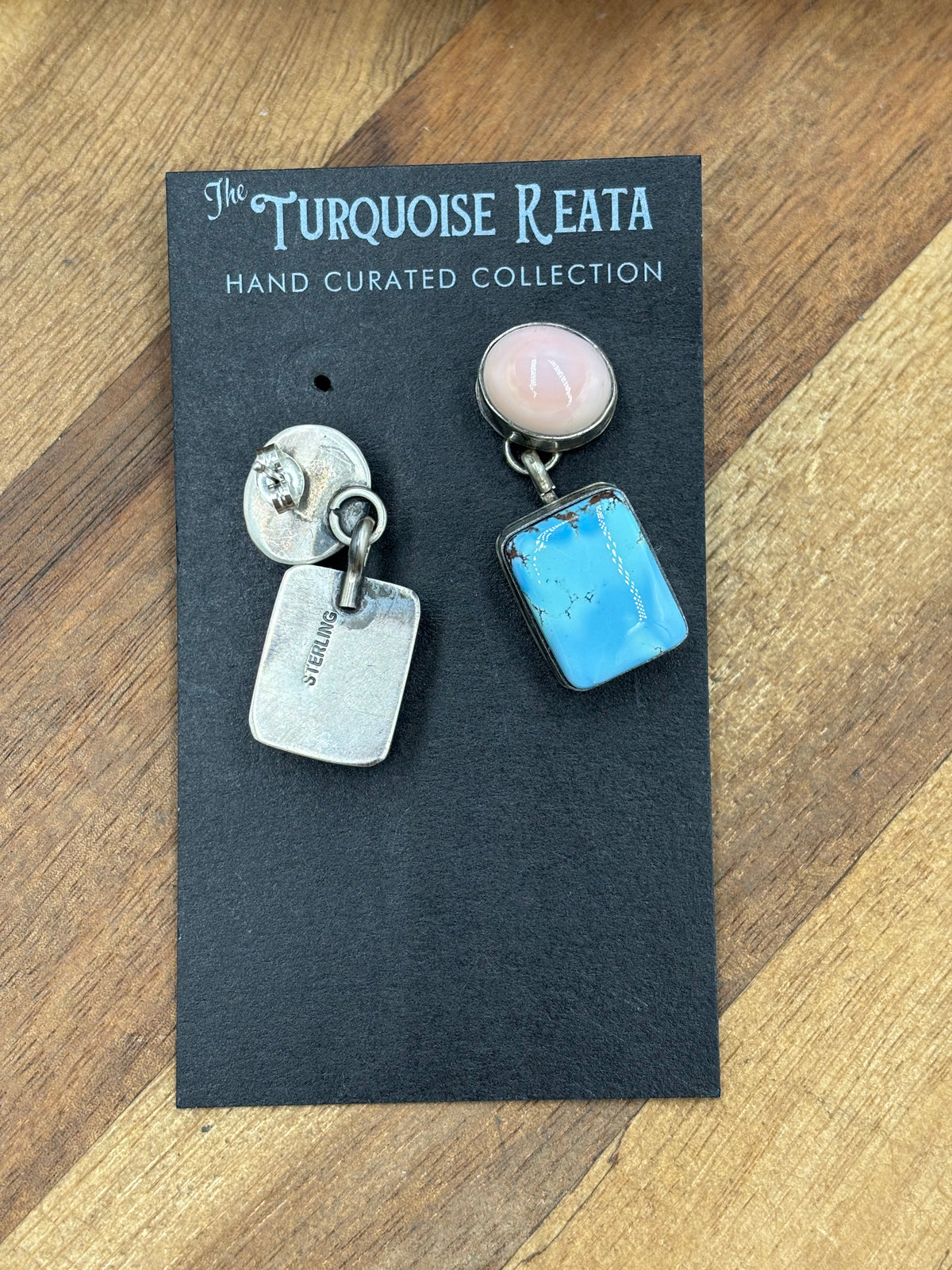 Pink Conch & Golden Hills #917-10 Earrings