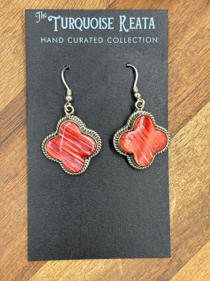 Red Spiny #917-11 Earrings