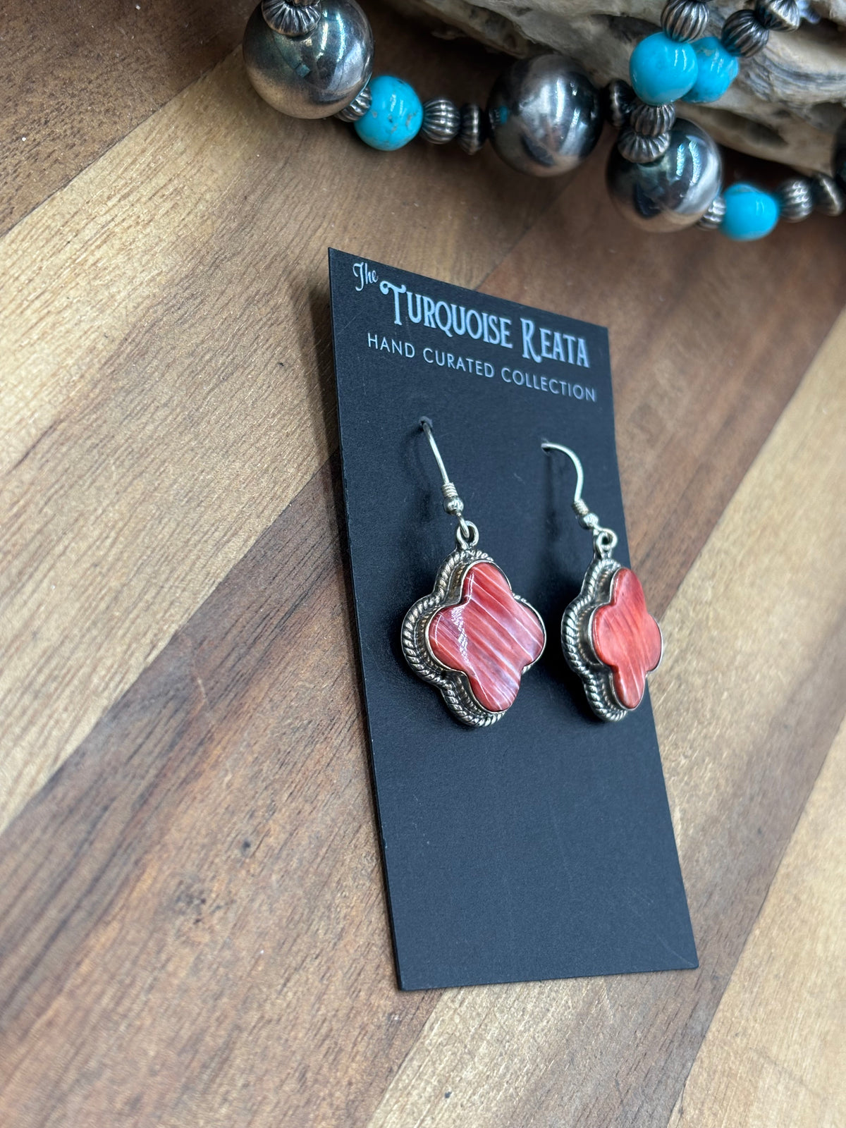 Red Spiny #917-11 Earrings