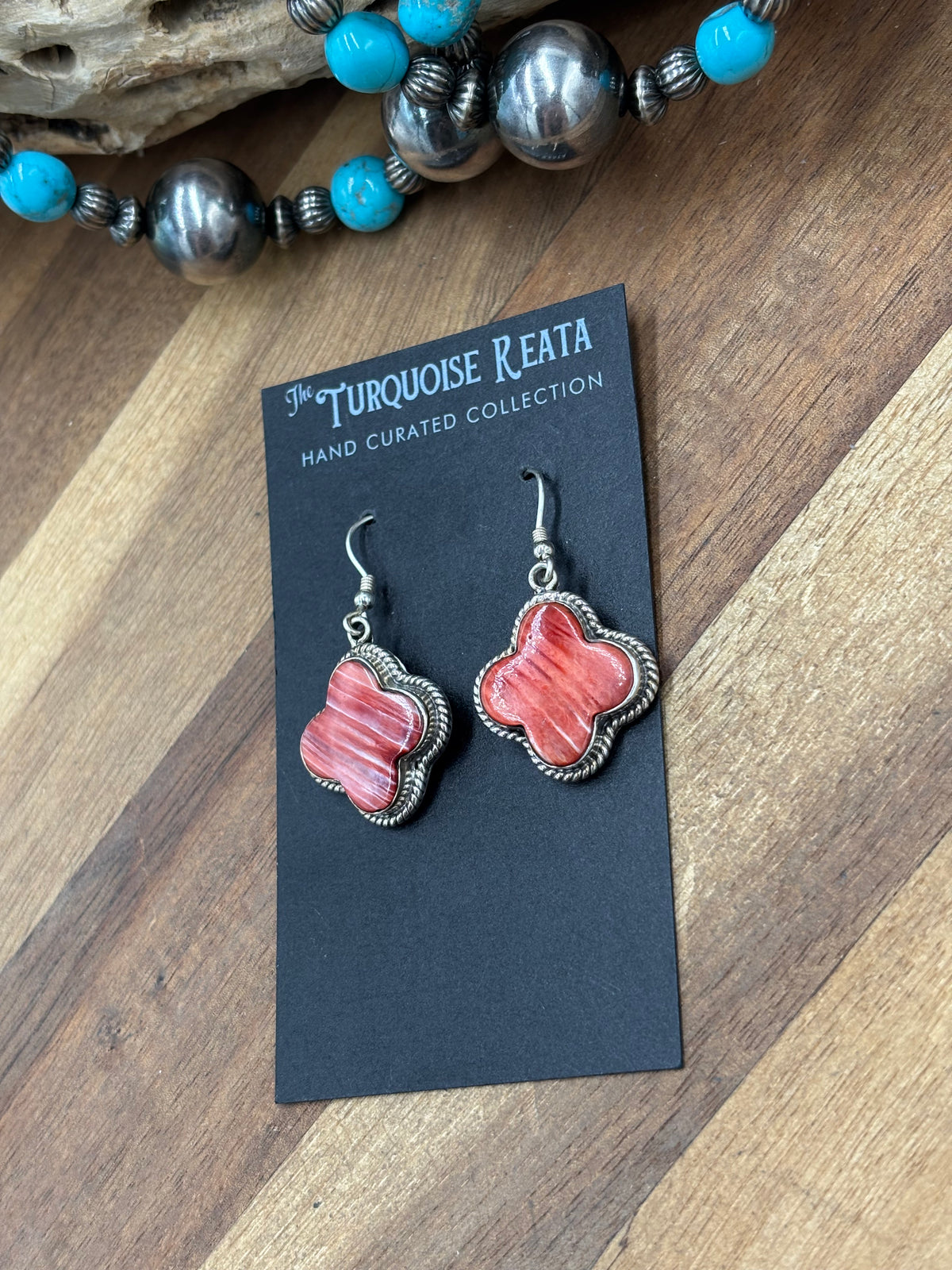 Red Spiny #917-11 Earrings