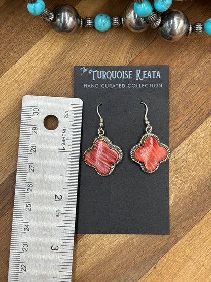 Red Spiny #917-11 Earrings