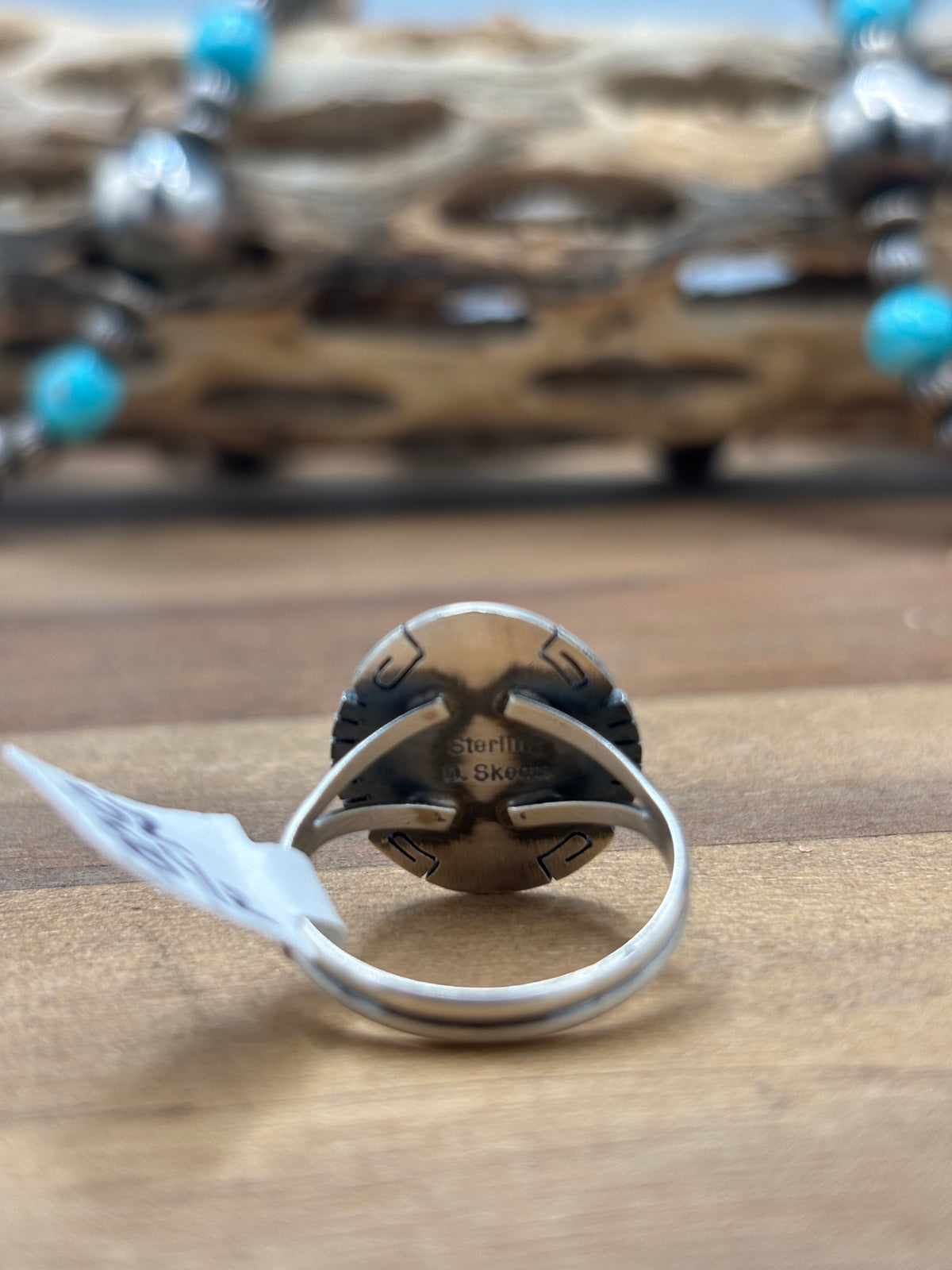 Paloma #930-5 Ring Size 8.25 by Donovan Skeets, Navajo
