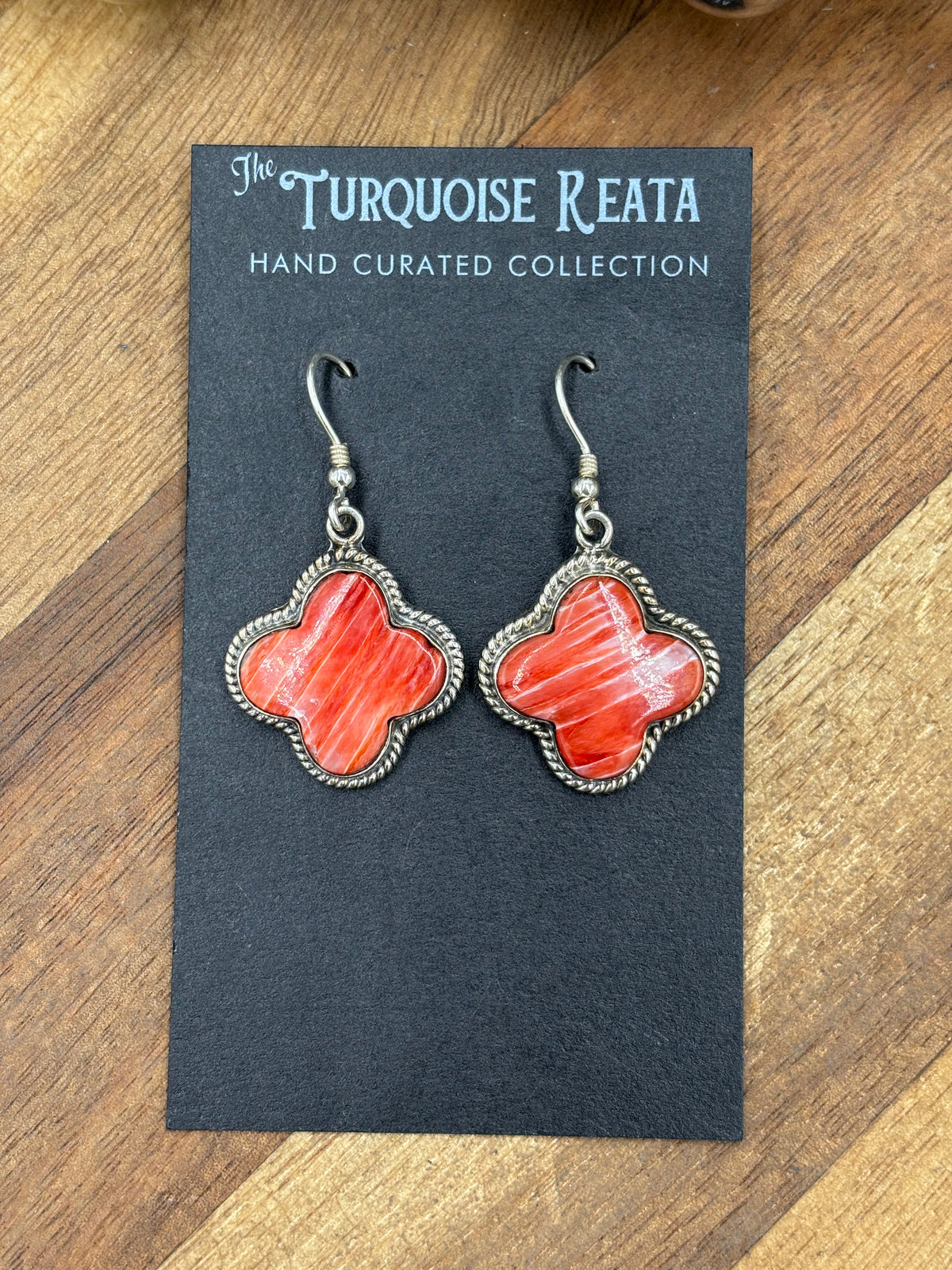 Red Spiny #917-12 Earrings