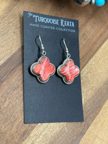 Red Spiny #917-12 Earrings