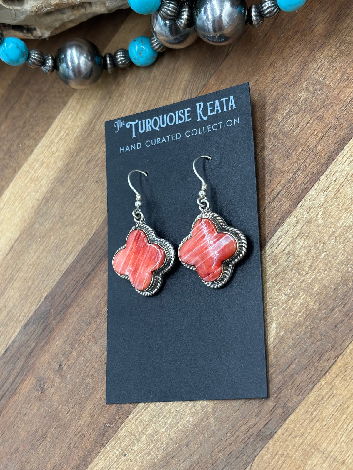 Red Spiny #917-12 Earrings