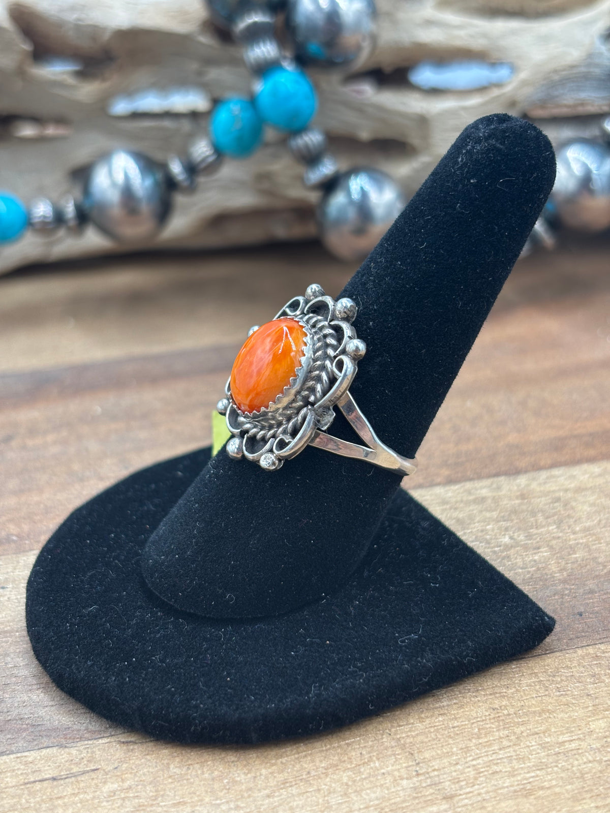 Orange Spiny #930-7 Ring Size 8.5