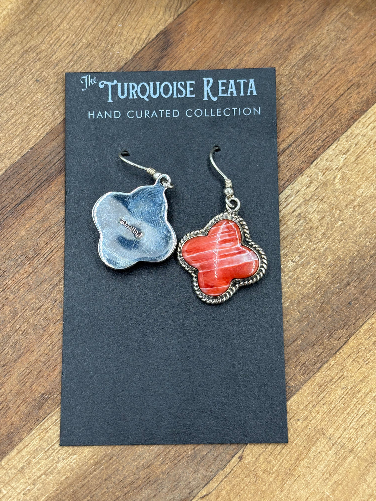 Red Spiny #917-12 Earrings