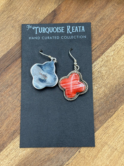 Red Spiny #917-12 Earrings