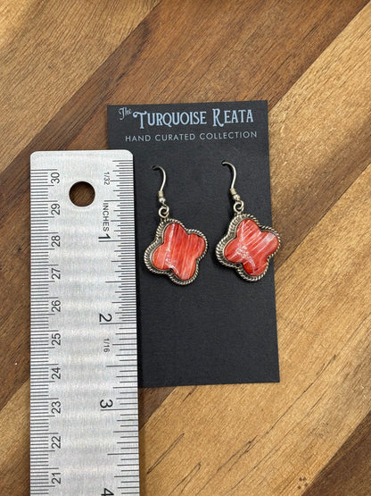 Red Spiny #917-12 Earrings