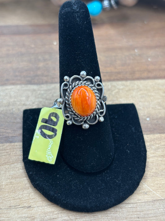 Orange Spiny #930-7 Ring Size 8.5