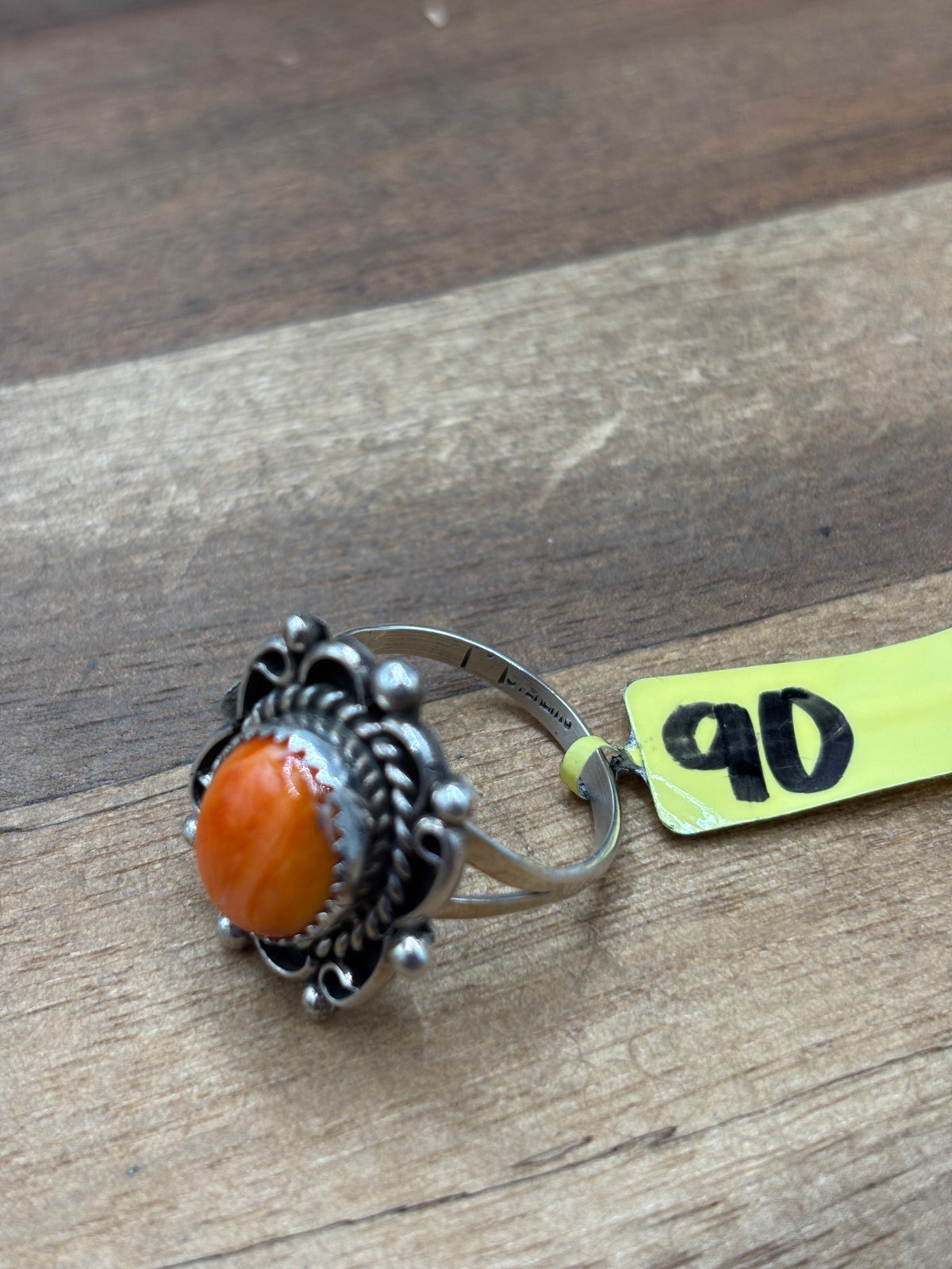Orange Spiny #930-7 Ring Size 8.5