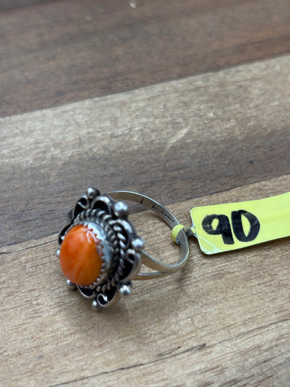 Orange Spiny #930-7 Ring Size 8.5