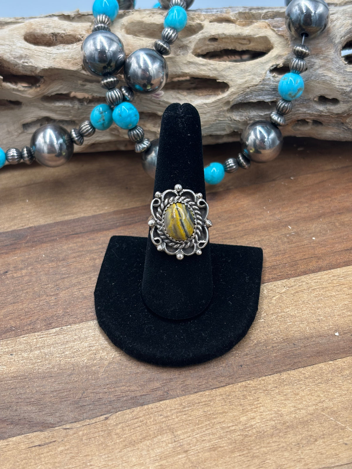 Bumble Bee Jasper #930-8 Ring Size 8