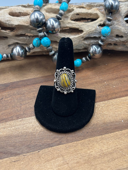 Bumble Bee Jasper #930-8 Ring Size 8