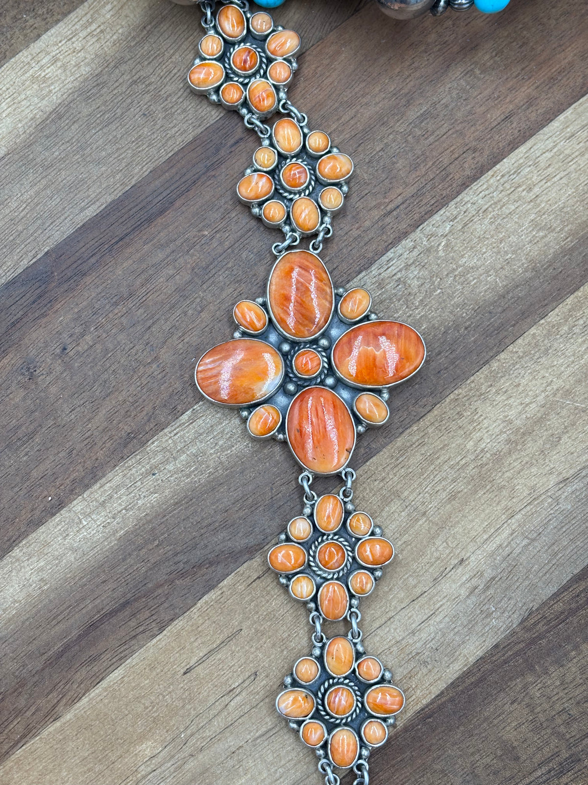 Orange Spiny #917-13 Bracelet by Federico Jiminez