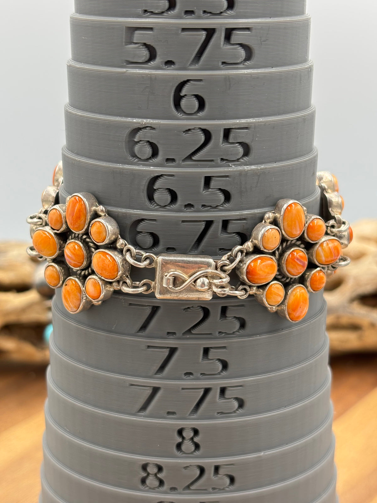 Orange Spiny #917-13 Bracelet by Federico Jiminez