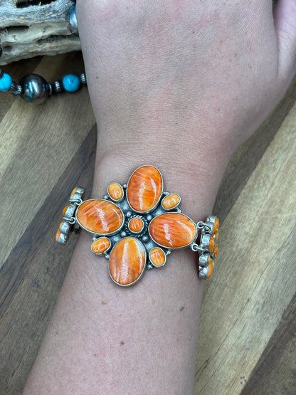 Orange Spiny #917-13 Bracelet by Federico Jiminez