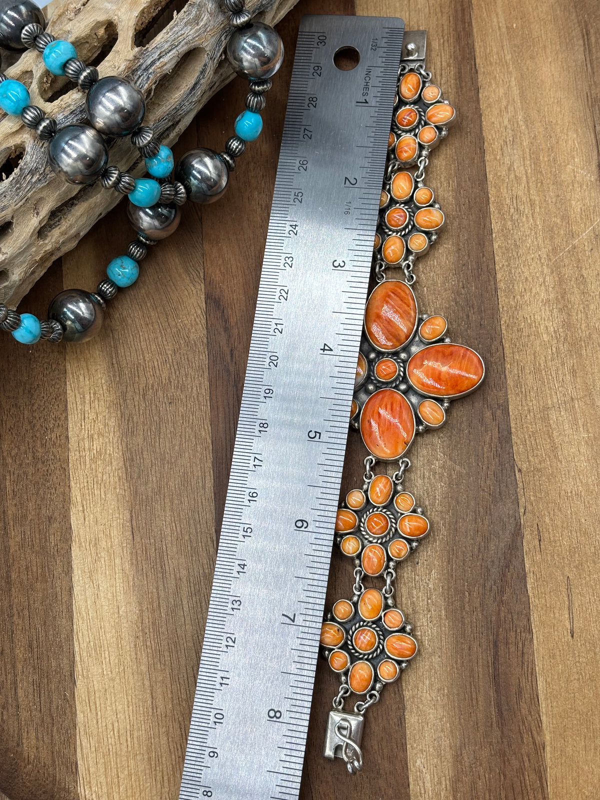Orange Spiny #917-13 Bracelet by Federico Jiminez