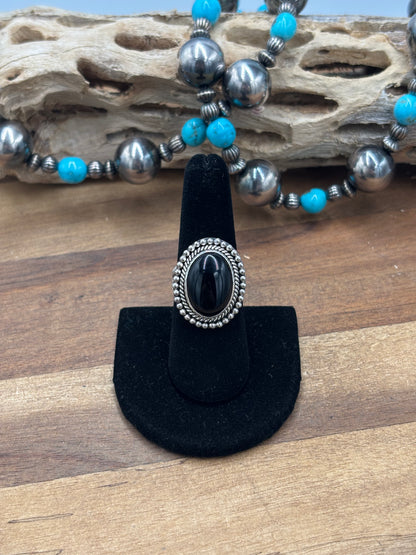 Black Onyx #930-10 Ring Size 8
