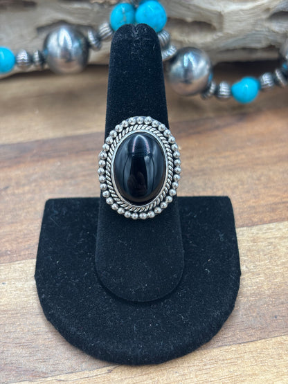 Black Onyx #930-10 Ring Size 8