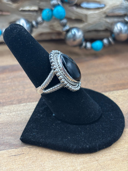 Black Onyx #930-10 Ring Size 8