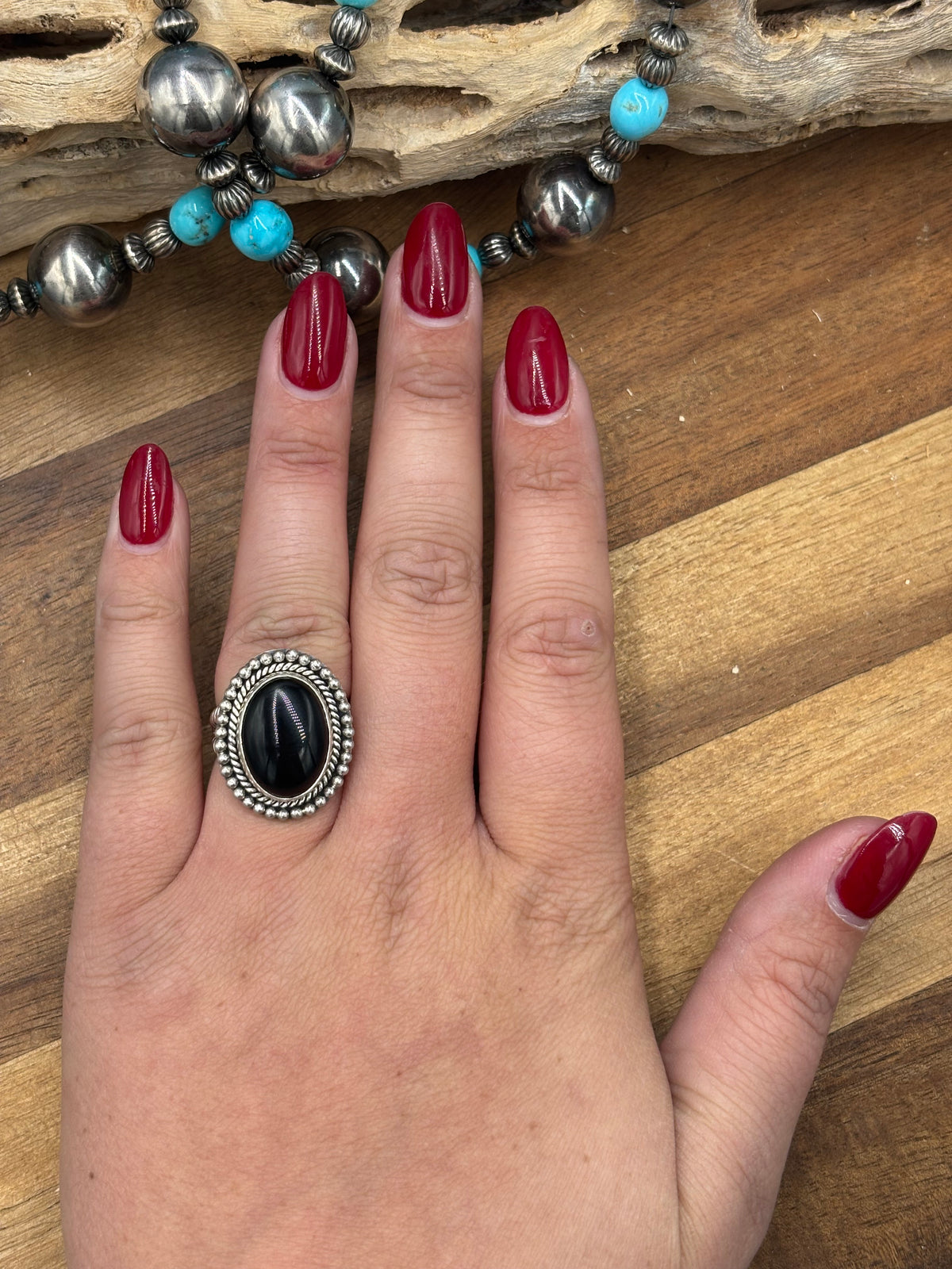 Black Onyx #930-10 Ring Size 8