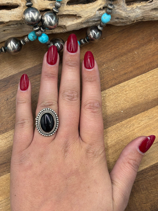 Black Onyx #930-10 Ring Size 8