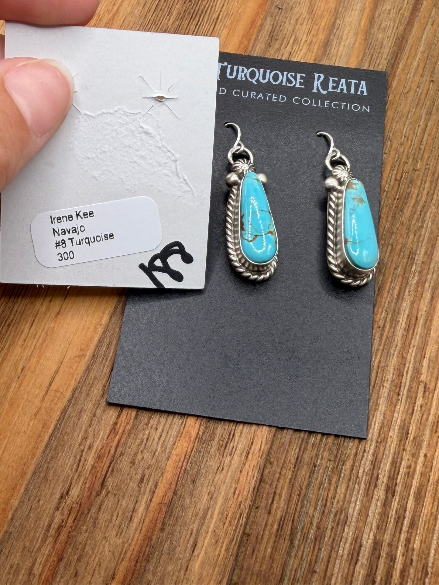 Mine #8 Earrings #722-1 by Irene Kee, Navajo