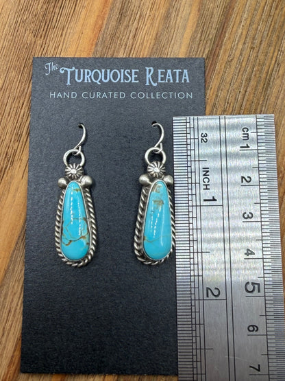 Mine #8 Earrings #722-1 by Irene Kee, Navajo
