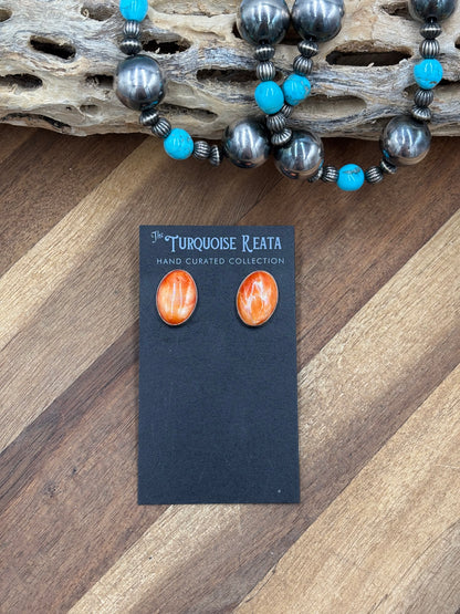 Orange #917-17 Spiny Earrings